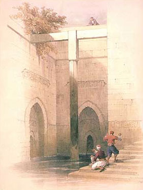 Painting of the Nilometer on Roda (Rawda) Island - Contact your instructor if you are unable to see or interpret this graphic.