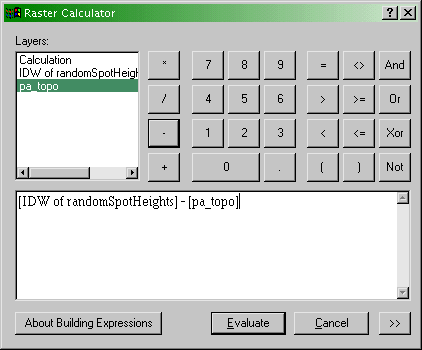 interpolation map