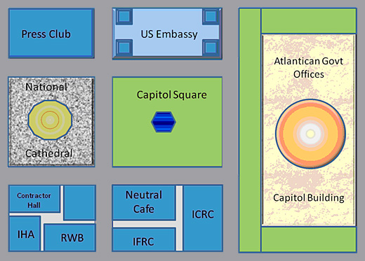 Map of Downtown Capital Area